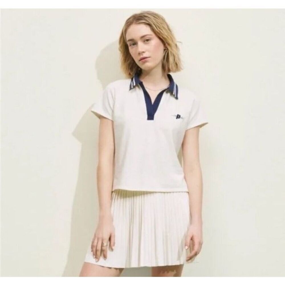 NWT Prince Pickleball Women's Open V-Neck Polo‎ Shirt XL
